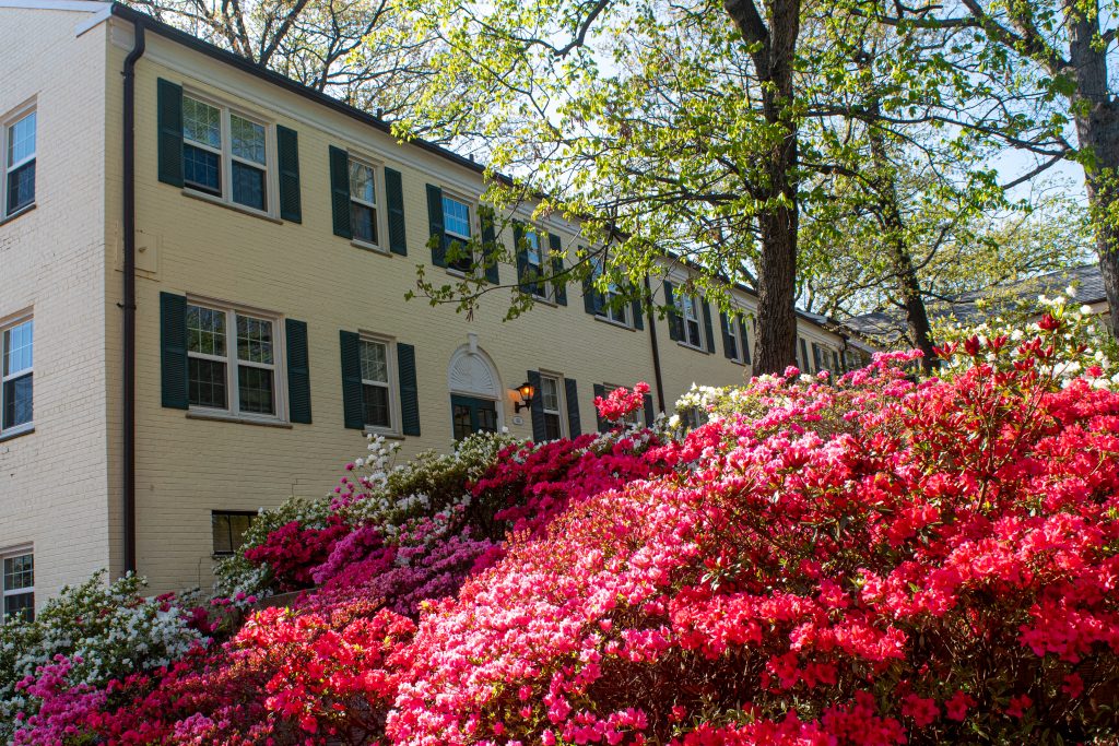 Barcroft Apartments flower gardens