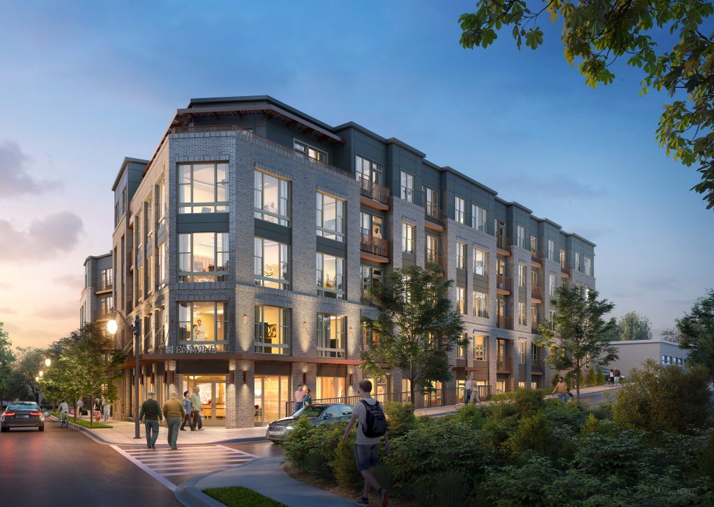 Rendering of Entwine affordable housing project
